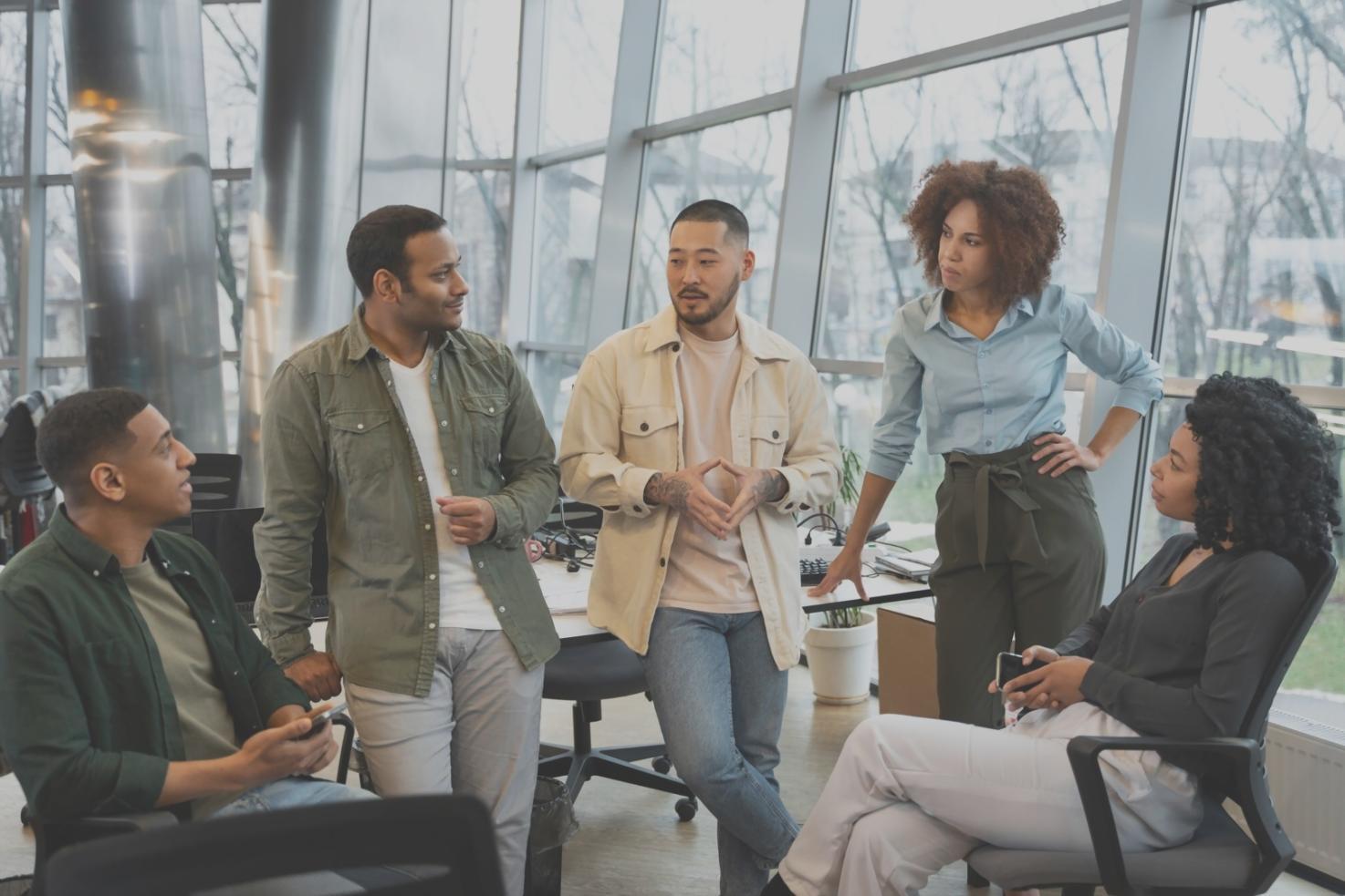 Espacio de trabajo colaborativo en nuestras oficinas de Bilbao